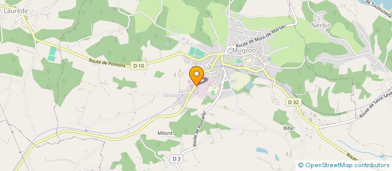 localisation de l'entreprise SANDIER DISTRIB  MUGRON