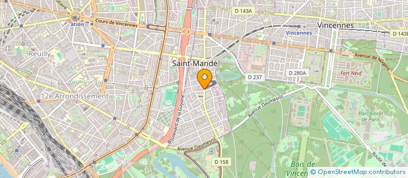 localisation de l'entreprise SANDILINE à SAINT-MANDE