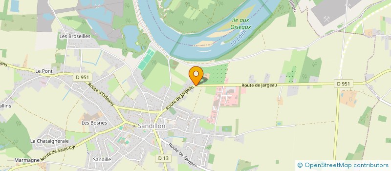 localisation de l'entreprise SANDIS à SANDILLON