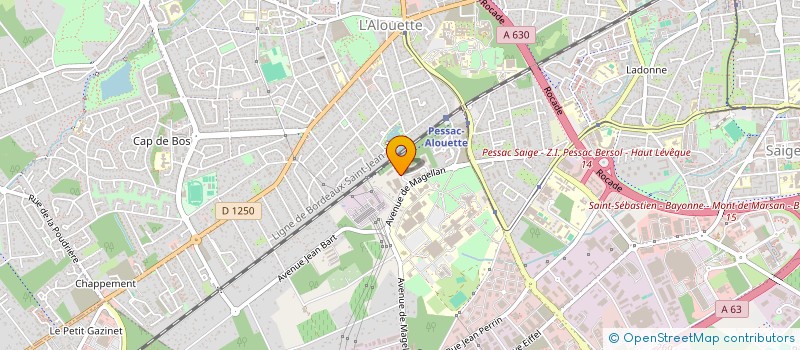 localisation de l'entreprise SANDJO  PESSAC