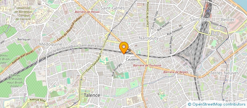 localisation de l'entreprise SANDO LAB  TALENCE