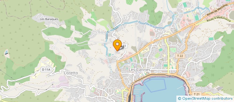 localisation de l'entreprise SANDOLO GHJULERIA à AJACCIO