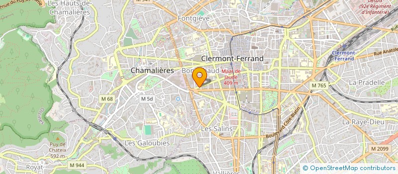 localisation de l'entreprise SANDORA  CLERMONT-FERRAND