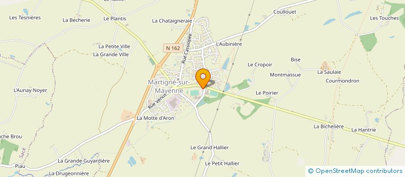 localisation de l'entreprise SANDRA à MARTIGNE-SUR-MAYENNE