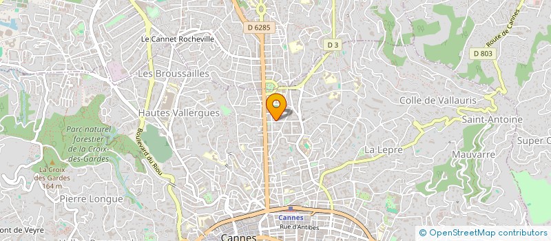 localisation de l'entreprise SANDRA à CANNES