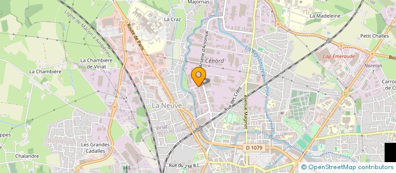 localisation de l'entreprise SANDRA à BOURG-EN-BRESSE