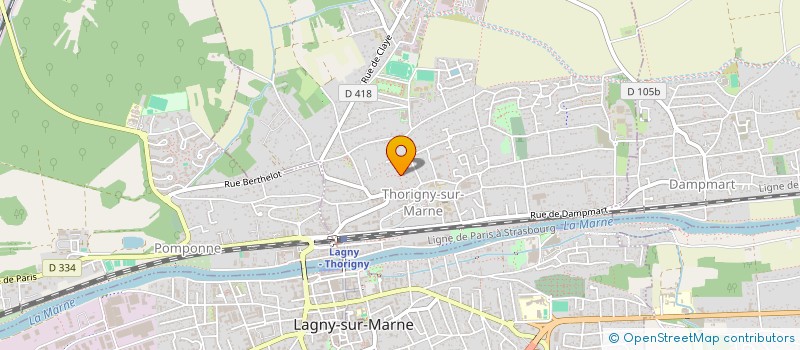 localisation de l'entreprise SANDRA AUBERT CONSEIL à THORIGNY-SUR-MARNE