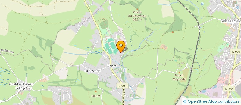 localisation de l'entreprise SANDRA BASTIDE HOLDING  ONET-LE-CHATEAU