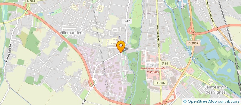 localisation de l'entreprise SANDRA CHAUSSURES à VILLEMANDEUR