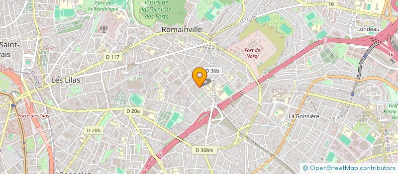 localisation de l'entreprise SANDRA MANAGEMENT à ROMAINVILLE