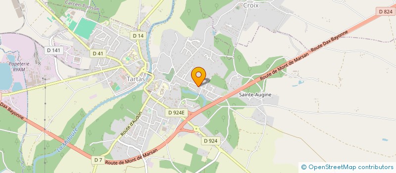 localisation de l'entreprise SANDRA RAGUE-ESTAUN ET LAURE BALLUTEAUD, NOTAIRES, ASSOCIES D'UNE SOCIETE CIVILE PROFESSIONNELLE TITULAIRE D'UN OFFICE N  TARTAS