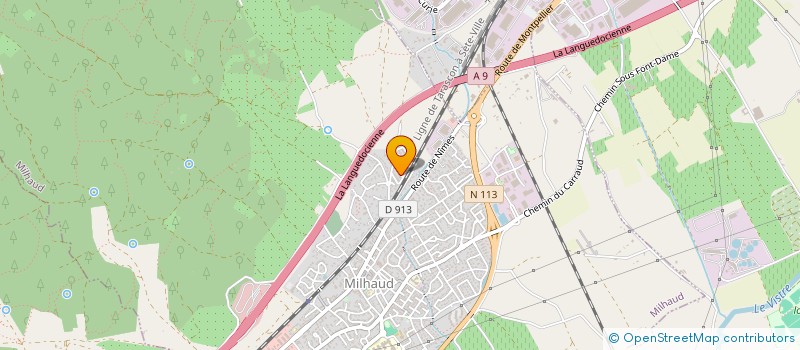 localisation de l'entreprise SANDRA ROSENZWEIG - LES MOTS EN AILES  MILHAUD