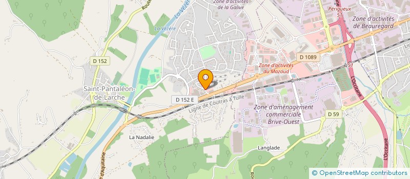 localisation de l'entreprise SANDRA TAXI  SAINT-PANTALEON-DE-LARCHE