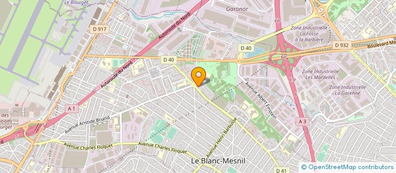 localisation de l'entreprise SANDRE DIFFUSION à LE BLANC-MESNIL