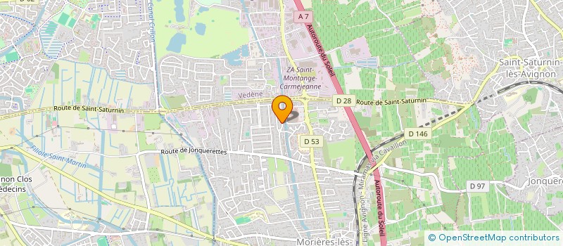 localisation de l'entreprise SANDREA  MORIERES-LES-AVIGNON
