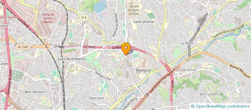 localisation de l'entreprise SANDREX à MARSEILLE