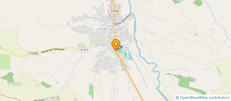 localisation de l'entreprise SANDRIC à LEZAT-SUR-LEZE