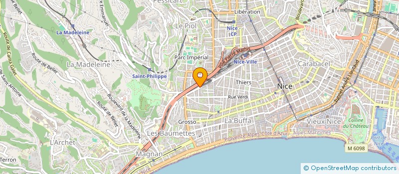 localisation de l'entreprise SANDRIMMO à NICE