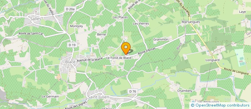 localisation de l'entreprise SANDRIN  BLACE