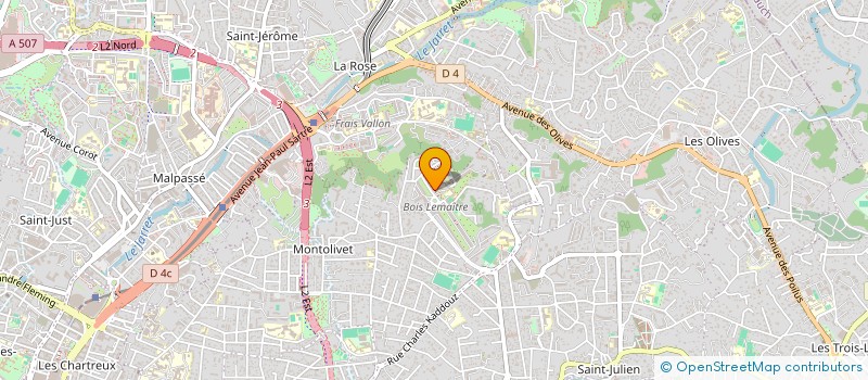 localisation de l'entreprise SANDRINE COIFFURE à MARSEILLE