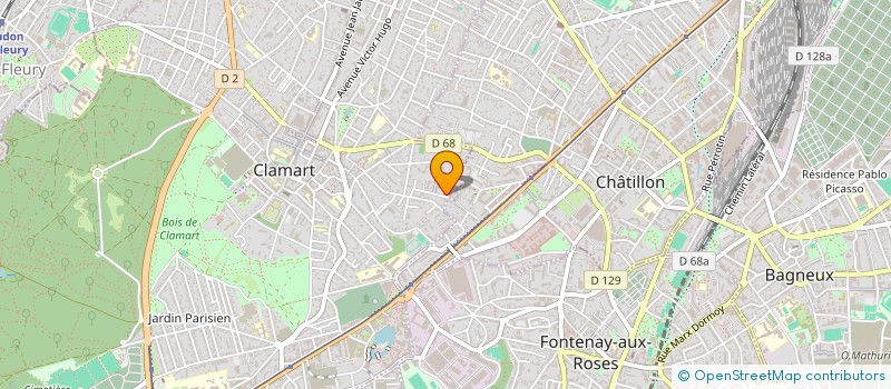 localisation de l'entreprise SANDRINE COIFFURE à CLAMART