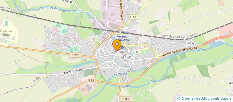 localisation de l'entreprise SANDRINE DALLIER à VERNEUIL D'AVRE ET D'ITON