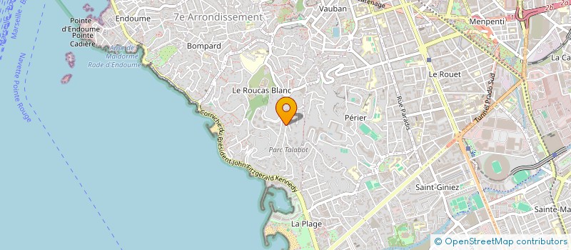 localisation de l'entreprise SANDRINE DIOUF IMMOBILIER  MARSEILLE 7EME