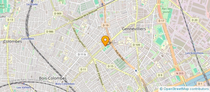 localisation de l'entreprise SANDRINE ET ANTOINE BOURDON  ASNIERES-SUR-SEINE