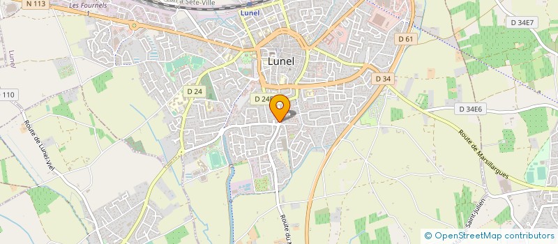 localisation de l'entreprise SANDRINE EURL  LUNEL