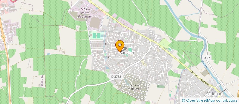 localisation de l'entreprise SANDRINE GALY IMMOBILIER  SAUVIAN