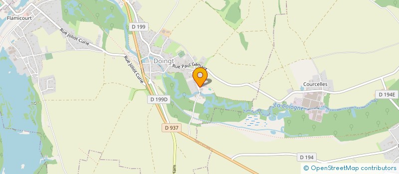 localisation de l'entreprise SANDRINE MORRIS S A  DOINGT