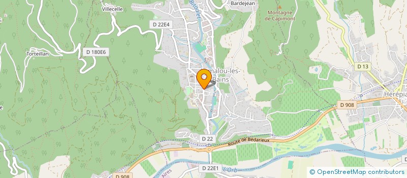 localisation de l'entreprise SANDRINE ONCE  LAMALOU-LES-BAINS