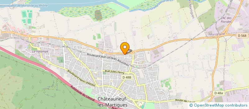 localisation de l'entreprise SANDRINE PASQUIER ET OLIVIER GIORGIO NOTAIRES ASSOCIES D'UNE SCP TITULAIRE D'UN OFFICE NOTARIAL  CHATEAUNEUF-LES-MARTIGUES