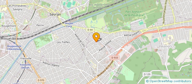 localisation de l'entreprise SANDRINET  LIVRY-GARGAN