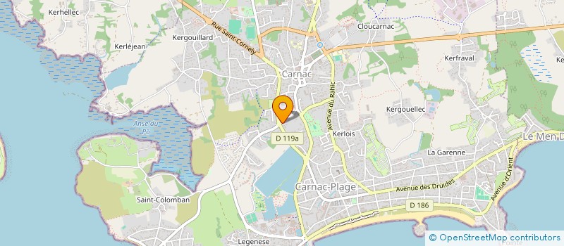 localisation de l'entreprise SANDRION à CARNAC