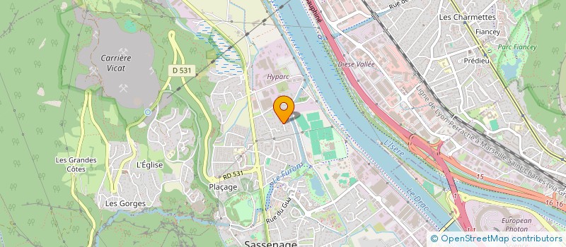 localisation de l'entreprise SANDRO  SASSENAGE