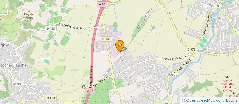 localisation de l'entreprise SANDRO  LA ROCHE-BLANCHE