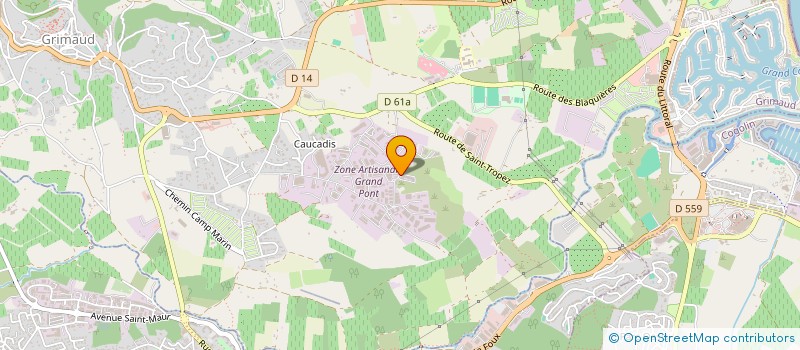 localisation de l'entreprise SANDRO  GRIMAUD