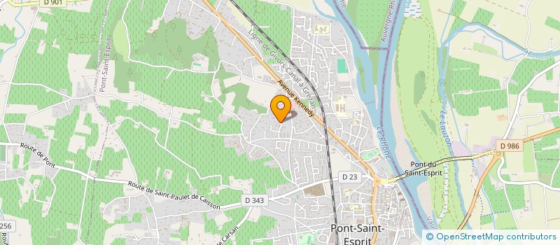 localisation de l'entreprise SANDRO INVEST  PONT-SAINT-ESPRIT