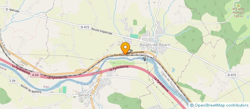 localisation de l'entreprise SANDRO INVESTISSEMENT  BAIGTS-DE-BEARN