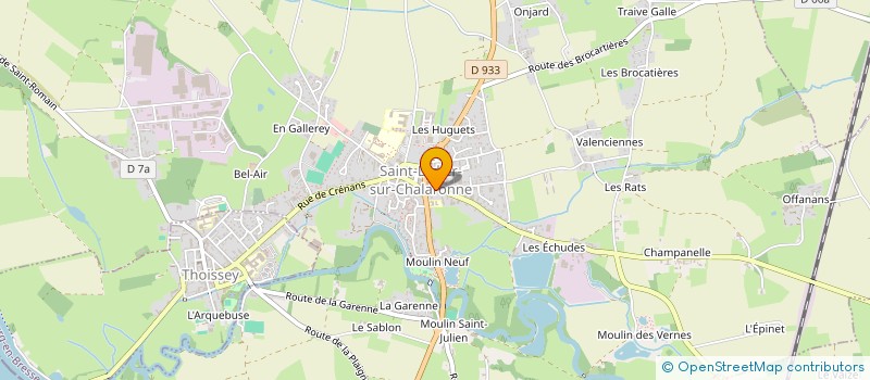 localisation de l'entreprise SANDRON CARRELAGE à SAINT-DIDIER-SUR-CHALARONNE