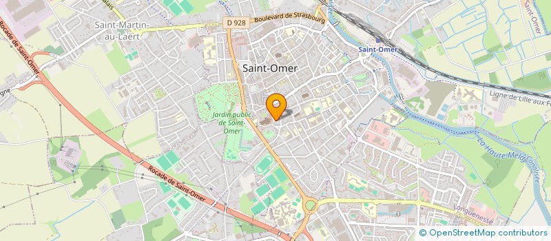 localisation de l'entreprise SANDROO  SAINT-OMER