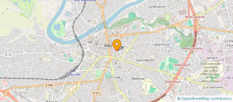 localisation de l'entreprise SANDURAUD à ALBI