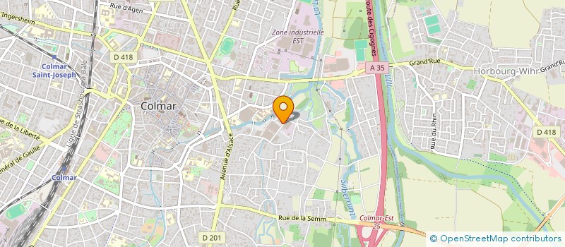 localisation de l'entreprise SANDVALE SA à COLMAR
