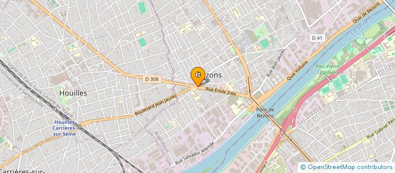 localisation de l'entreprise SANDWICHERIE DU GRAND CERF à BEZONS