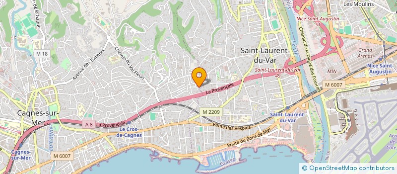 localisation de l'entreprise SANDY à SAINT-LAURENT-DU-VAR