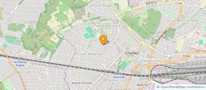 localisation de l'entreprise SANDY à CHELLES