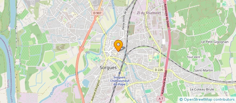 localisation de l'entreprise SANDY  SORGUES