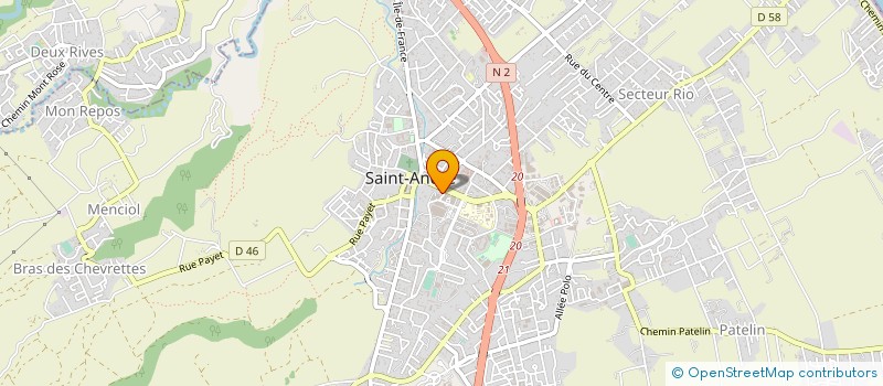 localisation de l'entreprise SANDY CHAUSSURES SAINT ANDRE à SAINT-ANDRE