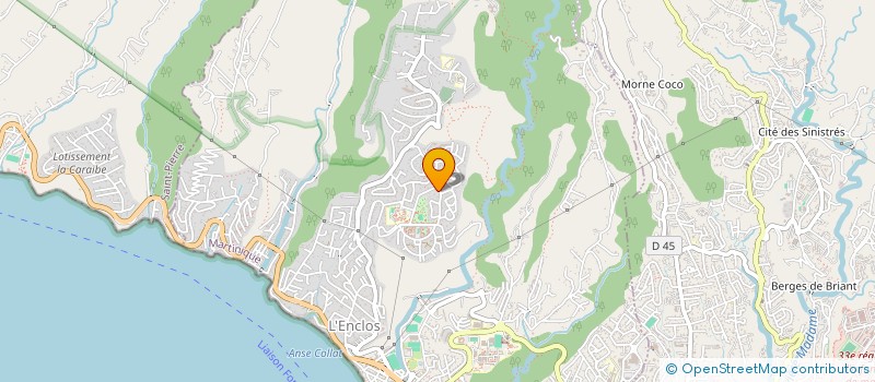 localisation de l'entreprise SANDY SAS  SCHOELCHER